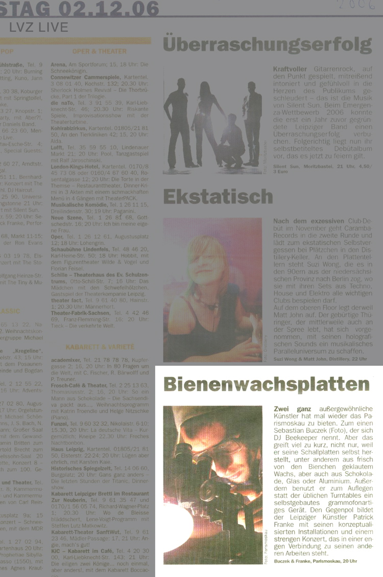 Leipziger Volkszeitung, Leipzig Live 2.12.2006